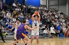 MBBall vs Emerson  Wheaton College Men's Basketball vs Emerson College is the first round of the NEWMAC Basketball Championships. - Photo By: KEITH NORDSTROM : Wheaton, basketball, NEWMAC MBBall2024